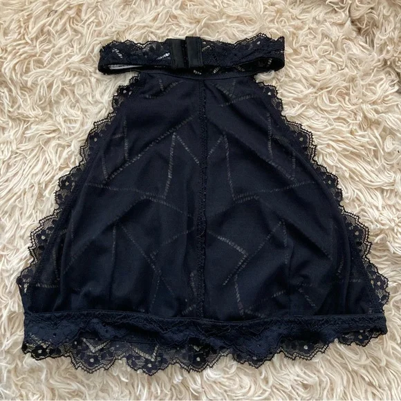 Intimately Free People Black Moonstruck High Neck Halter Bralette - Picture 7 of 12